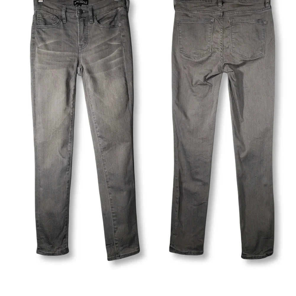J. Crew Mercantile Mid-Rise Skinny Jean Valley Wash Gray Size 24